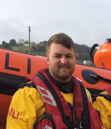 Teignmouth RNLI volunteer helm James Stoyle